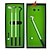 billige Golf tilbehør og udstyr-golf pen sæt, mini desktop golf kuglepen gave sæt, golf race souvenirs, unikke gaver til golf fans kollega (mini golf flagstang rød)