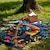 economico Coperte e plaid-tucano patchwork modello in stile messicano getta coperta coperte di flanella calde regali per tutte le stagioni grande coperta