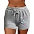 abordables Shorts de mujer-Mujer Pantalones cortos holgados Estampado Tiro Medio Corto Gris oscuro Primavera verano