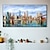 رخيصةأون لوحات الطبيعة-لوحة مدينة نيويورك مرسومة يدويًا على القماش لوحة تجريدية مصنوعة يدويًا لمدينة مانهاتن لوحة أفق مدينة سيتي سكيب لغرفة المعيشة لوحة جدارية على جسر أمريكا