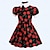 levne Historické a vintage kostýmy-retro vintage 50. léta 20. století rockabilly řadové šaty s klapkami šaty swingové šaty midi dívčí dětské maškarní šaty