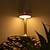 cheap Table Lamps-Rechargeable Metal Table Lamp Mushroom Shaped with 3-color Dimming Indoor Bedroom Living Room Atmosphere Desk Lamp USB Rechargeable
