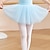 billige Dansetøj til børn-Dansetøj til børn Ballet Skjørter Ren Farve Slidse Tyl Pige Ydeevne Træning Høj Terylene