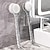 voordelige Badkamergadgets-Dubbelzijdige badborstel met gletsjerpatroon en lange steel Badborstel met zachte haren voor zelfstandig rugschrobben