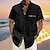 Χαμηλού Κόστους ανδρικά πέτο πουκάμισα Χαβάης-Συμπαγές Χρώμα Γραφική Λαχούρι Χαβανέζα Θέρετρο Ανδρικά Εκτυπωμένα πουκάμισα ΕΞΩΤΕΡΙΚΟΥ ΧΩΡΟΥ Αργίες Διακοπές Καλοκαίρι Απορρίπτω Κοντομάνικο Μαύρο, Βαθυγάλαζο Τ, M, L Ύφασμα Slub Πουκάμισο