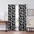 cheap Blackout Curtain-Blackout Curtain Black Turtle Leaves Curtain Drapes For Living Room Bedroom Kitchen Window Treatments Thermal Insulated Room Darkening