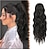 Χαμηλού Κόστους Αλογορουρές-εξτένσιον κότσο αλογοουρά επέκταση μαλλιών μεσαίο καφέ μακριά σγουρά κυματιστά μαλλιά κομμάτι συνθετικό καφέ πόνυ ουρά φουρκέτα για γυναίκες