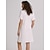 levne obyčejné šaty-Dámské Volnočasové šaty Úpletové šaty Mini šaty Bílá Krátký rukáv Čistá barva Mašle Jaro Léto Do V Základní Denní Víkend Letní šaty 2023 S M L XL XXL 3XL 4XL