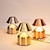 cheap Table Lamps-5.5&quot; Mushroom Shaped Table Lamp Metal Rechargeable with 3-Color Dimming Indoor Bedroom Living Room Atmosphere Desk Lamp