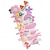 billiga Huvudbonader för barn-Barn Unisex Blommig Håraccessoarer ⑦Butterfly Hyuna Flower (med kort) / ⑥Sjufärgad blommananas (med kort) / ①Sunflower Rainbow (med kort)