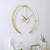 お買い得  アクセントウォール-大きな壁時計モダンなデザインのミニマリストホーム時計リビングルームの寝室の装飾サイレントハンギングウォッチ 3d
