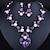 זול סטים של תכשיטים-סט תכשיטים 3 יחידות אבן נוצצת סגסוגת עגילים שרשראות בגדי ריקוד נשים אלגנטית וינטאג&#039; מסוגנן גיאומטרי גֵאוֹמֶטרִי סט תכשיטים עבור חתונה יוֹם הַשָׁנָה אורחת חתונה