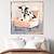 baratos Pinturas de Animais-pintura feita à mão de uma vaca sentada em um sofá pintura a óleo de vaca abstrata feita à mão arte única pintura em tela de animal vibrante arte de parede pintura de vaca para sala de estar decoração