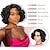 cheap Synthetic Trendy Wigs-Short Curly Bob Wigs Loose Wave Side Part Wig for Black Women Short Body Wave Bob Synthetic Wig