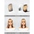 halpa Synteettiset trendikkäät peruukit-Synteettiset peruukit Suora Luonnollinen suora Otsatukka Peruukki 14 tuumaa Ruskea / valkoinen Synteettiset hiukset Naisten Monivärinen Sekoitettu väri
