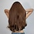 cheap Synthetic Trendy Wigs-Synthetic Wig Uniforms Career Costumes Princess Bouncy Curl Deep Wave Middle Part Layered Haircut Machine Made Wig 26 inch Brown Synthetic Hair Women&#039;s Cosplay Party Fashion Brown