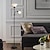 abordables lampadaire led-Lampadaire noir réglable avec lampe de lecture Susan Lampe sur pied moderne pour salon/bureau 72&quot; de hauteur - 150 watts avec lampe de lecture latérale, lampe d&#039;angle