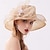 Χαμηλού Κόστους Fascinators-Γοητευτικά Καπέλα Καλύμματα Κεφαλής Οργάντζα Τύπου bucket Καπελίνα Ψάθινο καπέλο Causal Αργίες Κομψό Βίντατζ Με Λουλούδι Καθαρό Χρώμα Ακουστικό Καπέλα