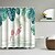 baratos Cortinas de Banho-Cortina de chuveiro com ganchos, decoração de banheiro, tecido à prova d&#039;água, conjunto de cortina de chuveiro com 12 pacotes de ganchos de plástico