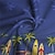 abordables chemises hawaïennes à revers pour hommes-Palmier Bus Vacances Hawaïen Style complexe Homme Chemise Extérieur Vacances Plage Eté Col rabattu Manche Courte Bleu Vert S M L Chemise