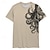cheap Men&#039;s 3D T-shirts-Carefree Interlude X Joshua Jo Men&#039;s Octopus Printed Vacation Short Sleeve T Shirts