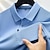 tanie klasyczna koszulka polo-Męskie Polo biznesowe Koszula golfowa Formalny Codzienny Klapa Krótki rękaw Moda Podstawowy Równina Guzik Lato Regularny Czarny Biały Różowy Granatowy Błękit nieba Pomarańczowy Polo biznesowe