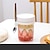 billiga Köksförvaring-1st bärbara frukostmuggar i glas med förslutningsbara lock och skedar - mångsidig för havregryn, yoghurt, sallader