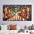 abordables Pinturas de paisajes-pintura al óleo pintado a mano pintura al óleo 3d pintado a mano espátula luz de calle luces azules pintura decoración del hogar lienzo arte de la pared pintura amantes de la pintura