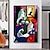 ieftine Picturi Faimoase-Confecționat Manual Hang-pictate pictură în ulei Pictat manual Vertical Faimos Oameni Contemporan Clasic Fără a cadru interior