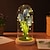tanie Dekoracyjne światła-tulipanowa szklana osłona kreatywna lampka nocna do domu wystrój sypialni dzień matki walentynki najlepszy prezent zasilanie bateryjne prezent urodzinowy dla przyjaciół
