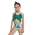 voordelige Zwemkleding-kinderzwemkleding voor meisjes outdoor-printbadpakken 2-12 jaar zomer rood groen
