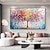 cheap Tree Oil Paintings-Large Palette Knife Tree painting hand painted Wall art Modern Abstract Colorful Tree Oil Painting On Canvas Rich Texture corlorful tree painting for Living Room Wall Decor Red Pink Blue