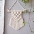 billige Veggdekor-1 stk bohemia macrame vegghengende bomull beige enkel hjemmedekorasjon stil rominnredning hjemmeinnredning scenedekor