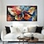 levne Abstraktní malby-ruční olejomalba plátno umělecká dekorace na zeď abstraktní zvíře motýl pro domácí dekoraci válcovaný bezrámový nenatažený obraz