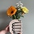 preiswerte Statuen-Wunderschöne, einzigartige, handgeformte Vase, moderne dekorative Harzverzierung für den Schreibtisch zu Hause, ideal für Blumenarrangements, perfekt als Geschenk