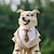 cheap Dog Clothes-Wedding Pet Tuxedo Fake Two Piece Set with Tie Set corgi Chai Suit Wedding Pet Dress