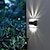 お買い得  屋外用ウォールライト-4 個の上下発光ソーラーウォールランプ中庭の庭の芝生フェンス階段の装飾壁ランプが中庭を照らします