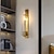 billige LED-væglys-væglampe indendørs metal glas lys luksus kreativ stue tv væg baggrund væg sengelampe varmt lys 1-lys 60*8*10cm 110-120v 220-240v