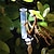 ieftine Sculptură și lumini de peisaj-lampă solară țărușă alimentată de mantis rugător lampă cu metrul de ploaie artă de fier lampă de gazon pentru animale lampa de gazon de simulare de artizanat din metal lampă de inserție de gazon de