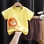 billige Sæt-2 Dele Baby Drenge T-shirt &amp; Shorts Outfit Grafisk Kortærmet Bomuld Sæt udendørs Mode Daglig Sommer Forår 1-3 år K004-kort kaffebjørn K063-stribet Wombat K061-Orange skybjørn
