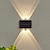olcso Kültéri falilámpák-2db napelemes fali lámpa 4/6 led felső és alsó lámpákkal, udvari kerítés, lépcsőház, kerti dekorációs lámpák