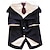 cheap Dog Clothes-Wedding Pet Tuxedo Fake Two Piece Set with Tie Set corgi Chai Suit Wedding Pet Dress