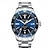 お買い得  機械式腕時計-NORTH EDGE 男性 機械式時計 ビジネス デジタルダイヤル 自動巻き 光る 防水 ステンレスストラップ 腕時計