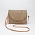 cheap Handbag &amp; Totes-Women&#039;s Handbag Crossbody Bag Straw Beach Tassel Breathable Multi Carry Solid Color Light Brown White Pink