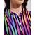 baratos Roupas de golfe feminino-Mulheres Camisa polo de caminhada Rosa Claro Azul Manga Curta Proteção Solar Blusas Riscas Roupas femininas de golfe, roupas, roupas, roupas