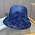 Χαμηλού Κόστους Fascinators-Γοητευτικά Καπέλα Καλύμματα Κεφαλής Οργάντζα Άχυρο Κλος καπέλο Τύπου bucket Ψάθινο καπέλο Causal Αργίες Κομψό Βίντατζ Με Λουλούδι Κόψιμο Ακουστικό Καπέλα