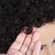 olcso Valódi hajból készült, sapka nélküli parókák-afro perverz göndör emberi haj rövid parókák nőknek telt és bolyhos géppel készült paróka emberi haj pixie vágott természetes hatású ragasztó nélküli hajpótló paróka fekete szín