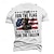 economico T-shirt 3D da Uomo-Pop art Bandiera americana degli Stati Uniti Slogan Bandiera americana Veterani Retrò vintage Informale Stile di strada Per uomo Stampa 3D maglietta Sportivo Per eventi Per uscire maglietta Nero