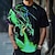 halpa Miesten 3D-T-paidat-lohikäärmeen huoltaja x lu | miesten miesten tulilohikäärme myyttinen olento tumma tyyli streetwear t-paita lyhyet hihat