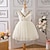 cheap Party Dresses-Kids Girls&#039; Dress Solid Color Sleeveless Formal Performance Anniversary Fashion Polyester Cotton Blend Flower Girl&#039;s Dress Summer Spring 2-12 Years off white